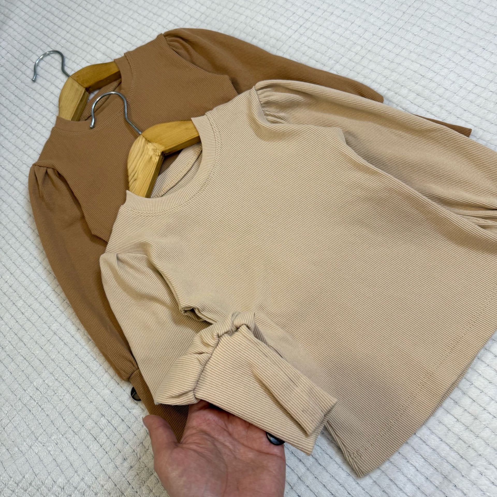 زیر سارافونی بچگانه کرم و قهوه ای کبریتی