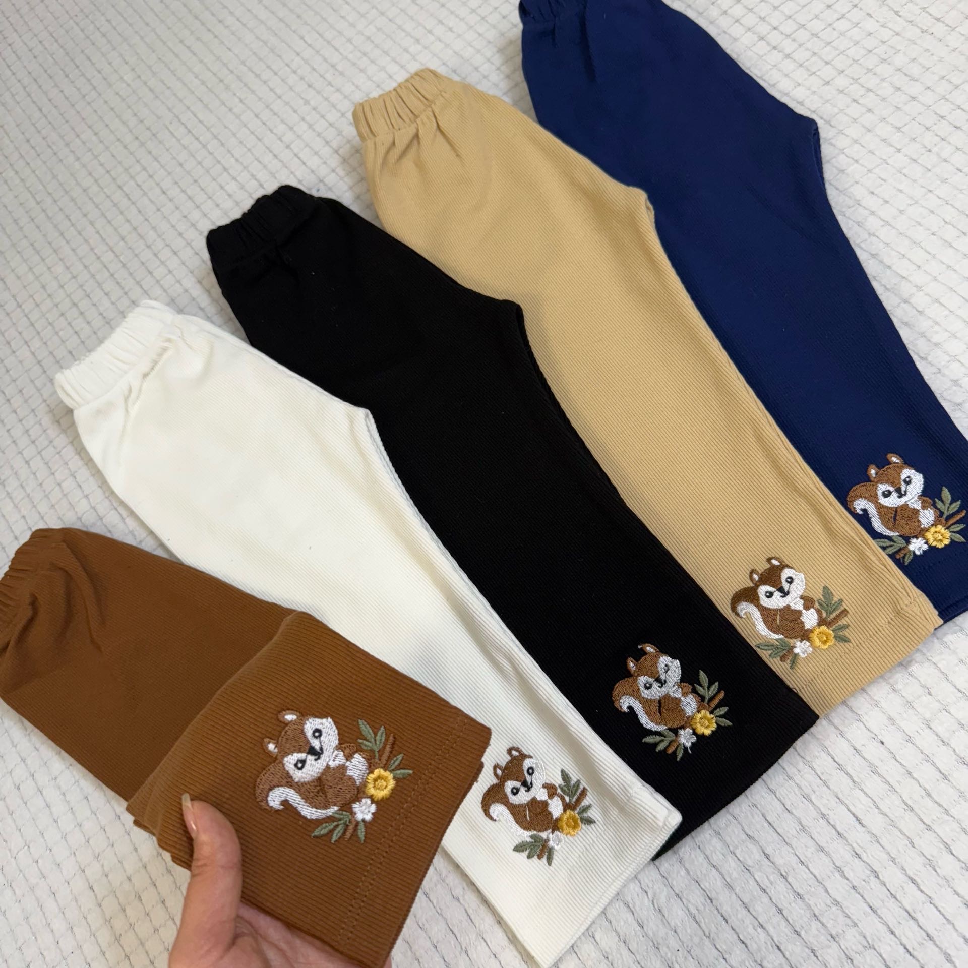 شلوار کبریتی بچگانه تک نخ پنبه